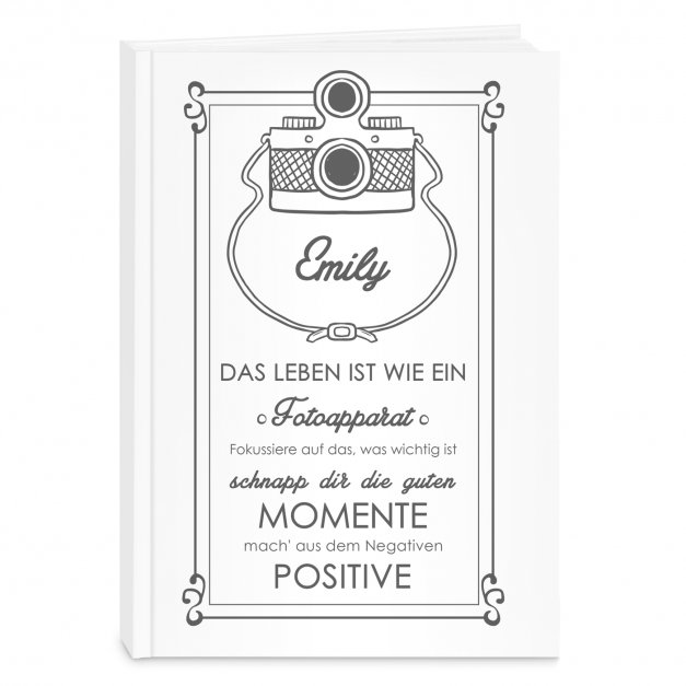 Undatierter Terminplaner im Hardcover im A5-Format für eine Fotografin