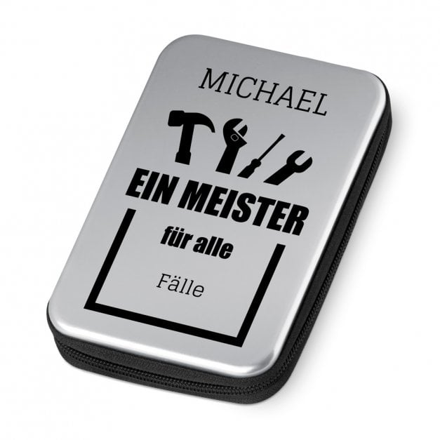 Werkzeug-Set mit Aufdruck für den besten Meister zum Ehrentag