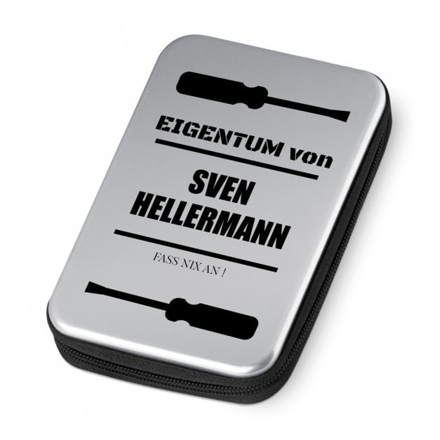 Werkzeug-Set mit Aufdruck für ihn