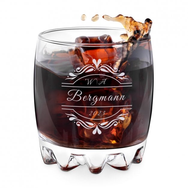 Sylvana Whisky Glas mit Gravur zur Hochzeit, zum Hochzeitsjubiläum