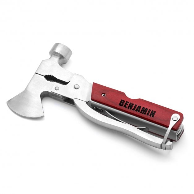 Kompaktes Multitool mit eingraviertem Namen