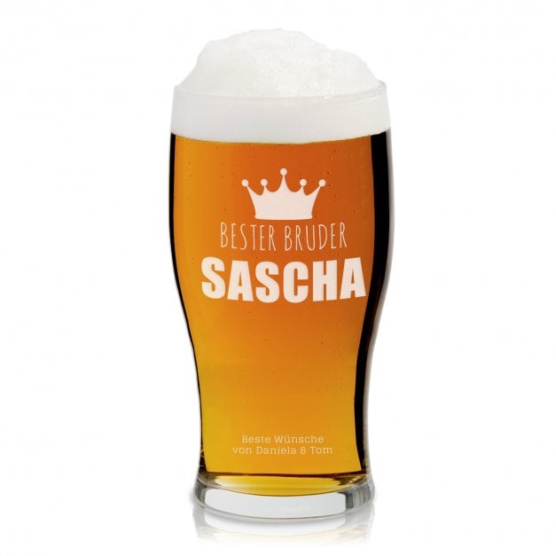 Bierglas mit Gravur für Ihren Bruder