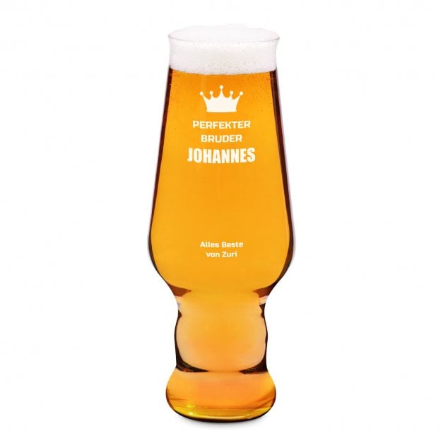 Splendour Bierglas mit Gravur für Ihren Bruder