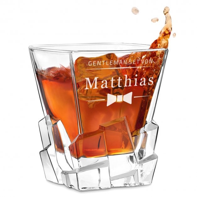 Ice Blink Whisky Glas mit Gravur für einen Gentleman