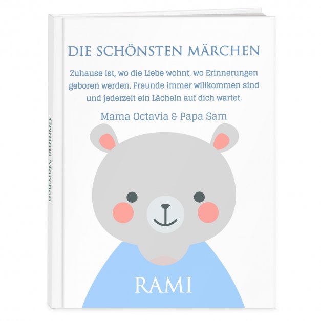 Grimms-Märchenbuch für Kinder mit Aufdruck kleiner Bär