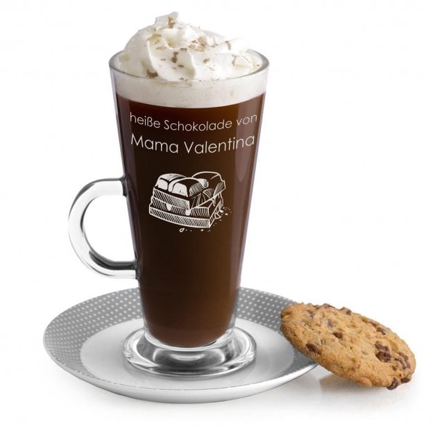 Kaffee Glas mit Gravur für Ihre liebste Mama