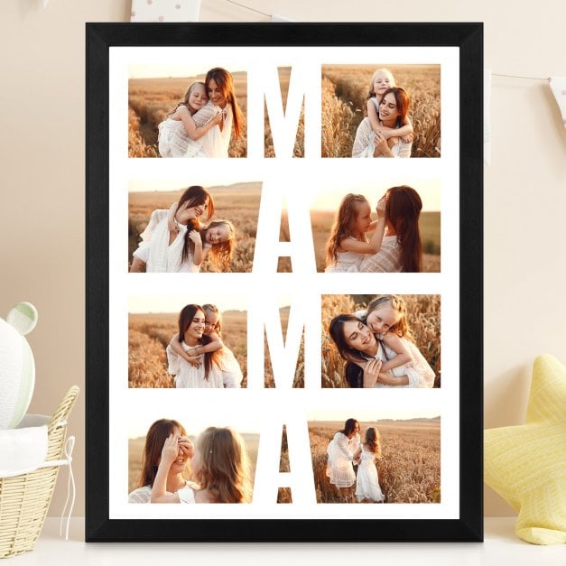 Personalisiertes Wandbildposter mit eigenem Foto für Ihre Mama