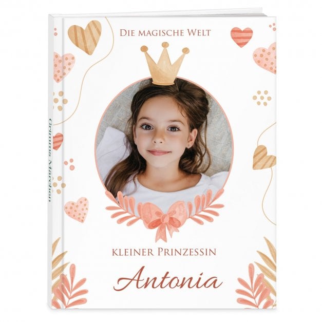Grimms-Märchenbuch für Kinder mit Aufdruck und eigenem Cover-Foto Prinzessin