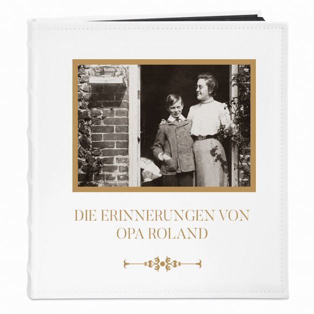 Fotoalbum zum Einkleben mit Aufdruck und eigenem Cover-Foto für Ihren Opa