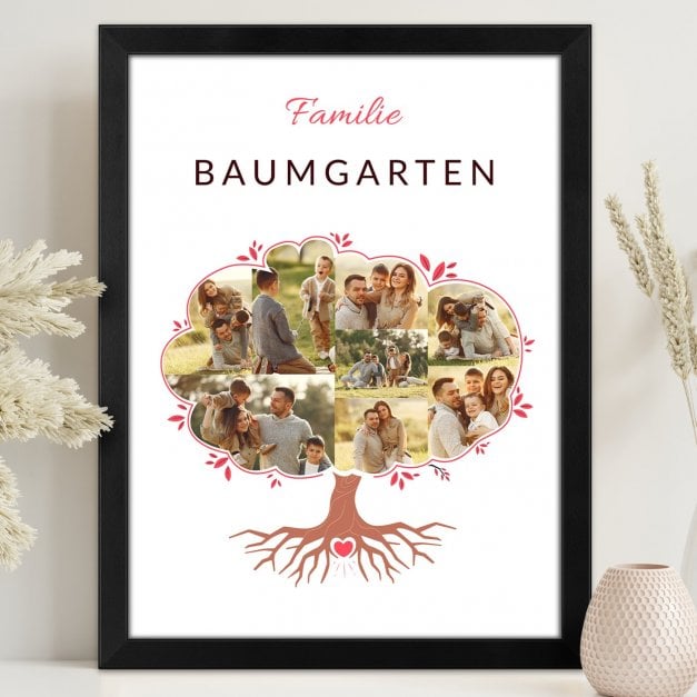 Personalisiertes Wandbildposter mit eigenem Foto für ein Paar zum Jahrestag, zur Hochzeit oder Einweihungsparty