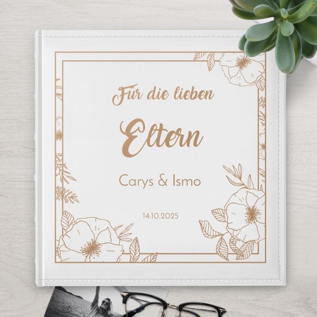 Einsteckalbum mit Aufdruck für Ihre Eltern als Hochzeits-Dankeschön
