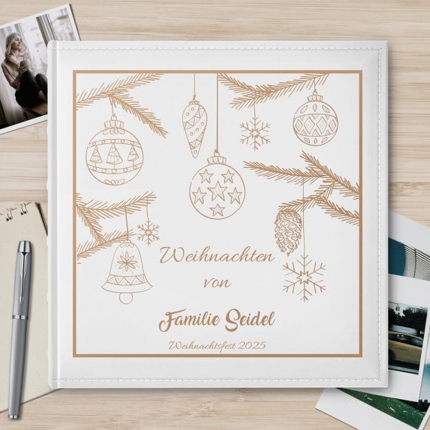 Einsteckalbum mit Aufdruck für ein Paar zu Weihnachten