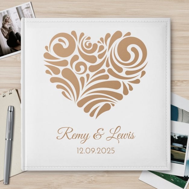 Einsteckalbum mit Aufdruck für Verliebte zur Hochzeit, zum Jahrestag