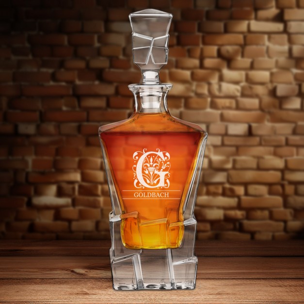 Ice Blink Whisky Glas Karaffe mit Gravur für einen Whiskeyconnoisseur