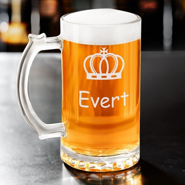 Bierkrug mit Gravur für ihn zum Ehrentag, Junggesellenabschied, zur Einweihungsparty