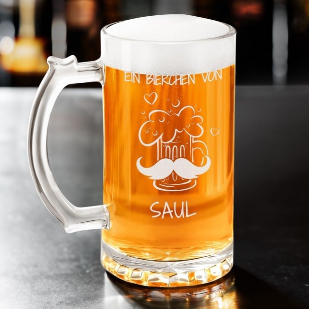 Bierkrug mit Gravur für Ihren Papa
