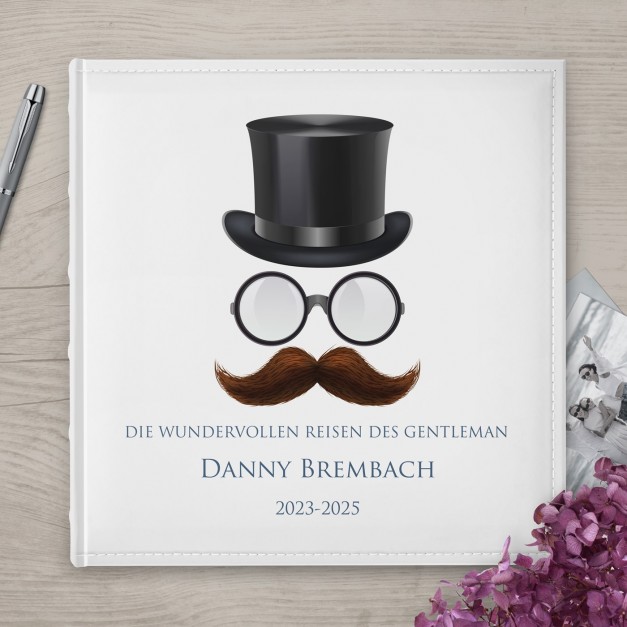 Fotoalbum mit Aufdruck zum Einstecken für einen Gentleman