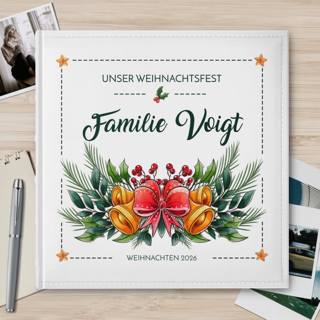 Fotoalbum mit Aufdruck zum Einstecken für ein Paar zum Weihnachtsfest