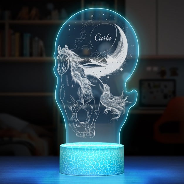 Nachtlicht mit buntem Aufdruck und LED-Sockel für ein Mädchen Ihre Tochter zum Ehrentag
