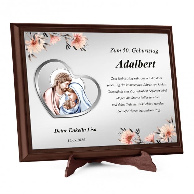 Personalisierte Holztafel mit Aufdruck für Ihren Großvater zum Geburtstag