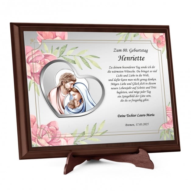 Personalisierte Holztafel mit Aufdruck für Ihre Mutter zum Geburtstag