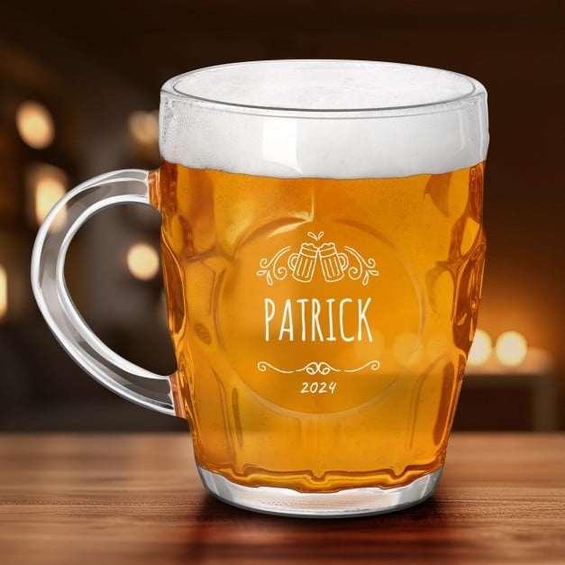 Bierkrug mit Gravur für einen Biergenießer zum Geburtstag