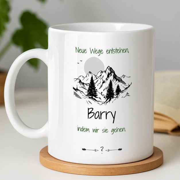 Kaffeebecher mit Aufdruck Weiß/Glänzend für Ihren Freund Eheman