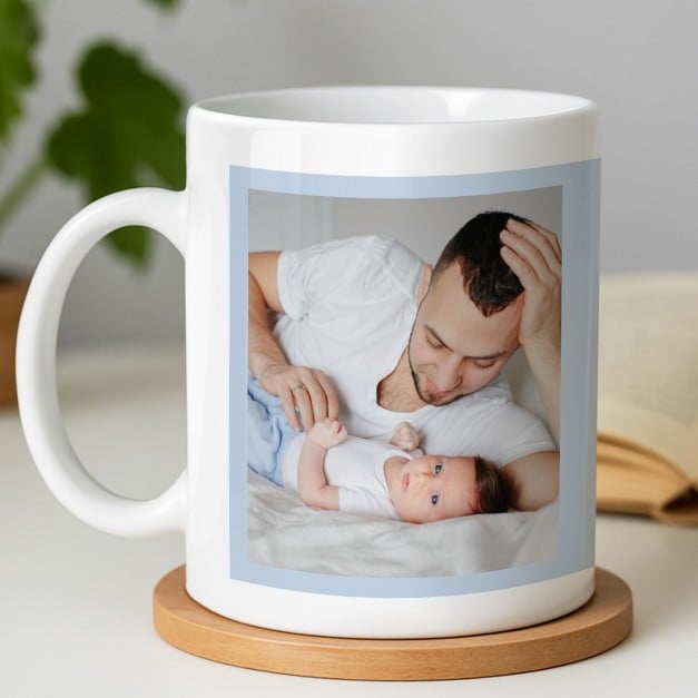 Kaffeebecher mit Aufdruck Weiß/Glänzend für Ihren Vati zum Vatertag