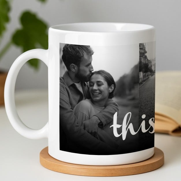 Kaffeebecher mit Foto Weiß/Glänzend für Ihre Ehefrau Ihren Ehemann