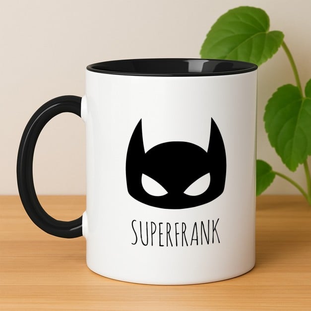 Kaffeebecher mit Aufdruck Weiß/Glänzend Innen Schwarz für Ihren Freund Ehemann