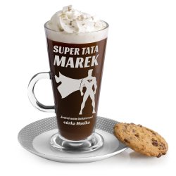Kaffee Glas mit Gravur für Ihren Papa, einen Kinoliebhaber
