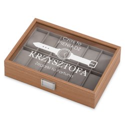 Uhrenbox aus Holz mit Gravur für ihn zum Geburtstag