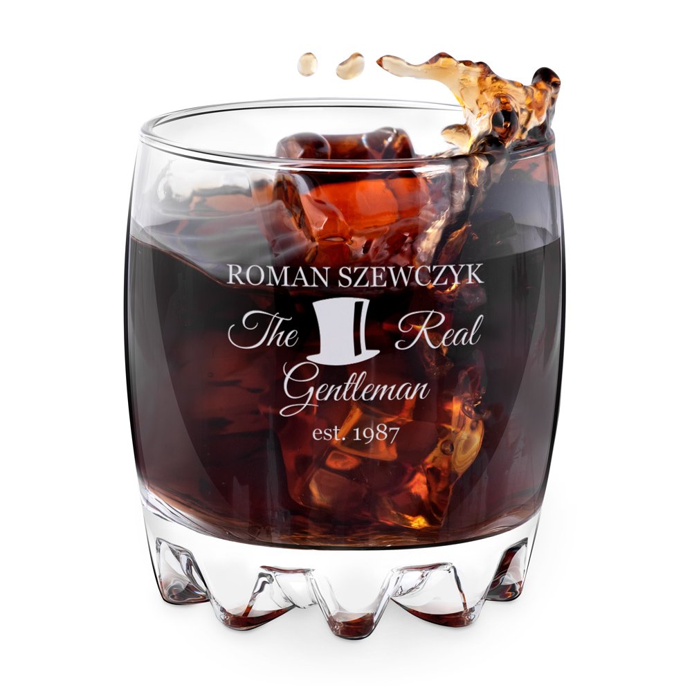 Sylvana Whisky Glas mit Gravur für einen Gentleman zum Geburtstag