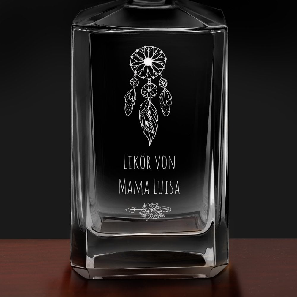 Bourbon Whisky Karaffe mit Gravur für Ihre Mama