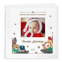 Einsteck Fotoalbum mit Sichtfenster und Aufdruck für einen Jungen zu Weihnachten