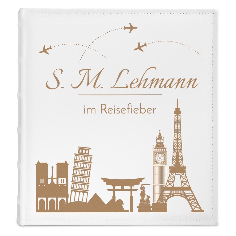 Fotoalbum mit Aufruck zum Einkleben für ein Paar zur Hochzeit, zum Hochzeitstag, zur Einweihungsfeier