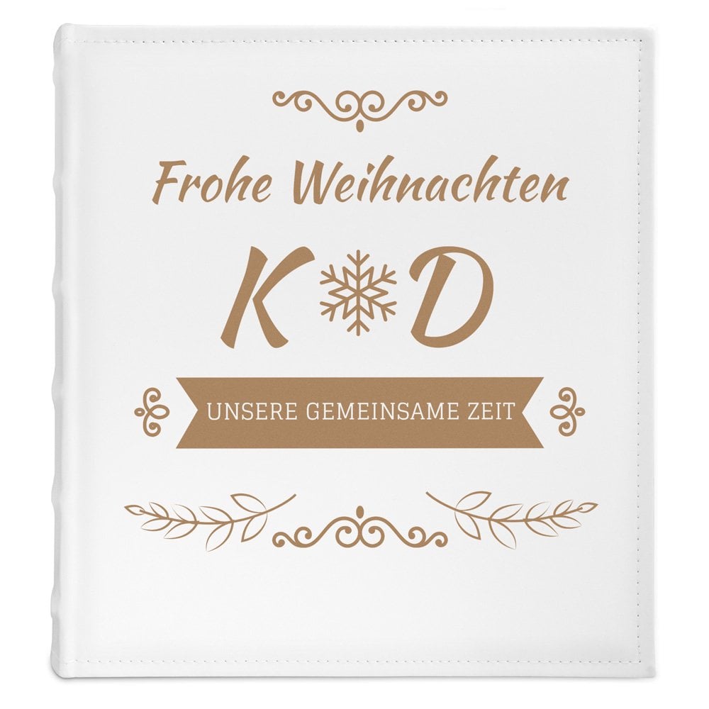 Fotoalbum mit Aufruck zum Einkleben für ein Paar zum Weihnachtsfest