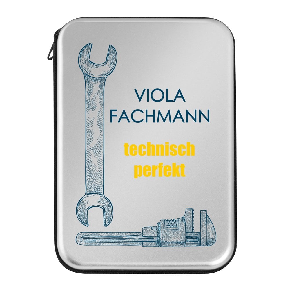 Werkzeug-Set mit Aufdruck für einen Heimwerker Mechaniker