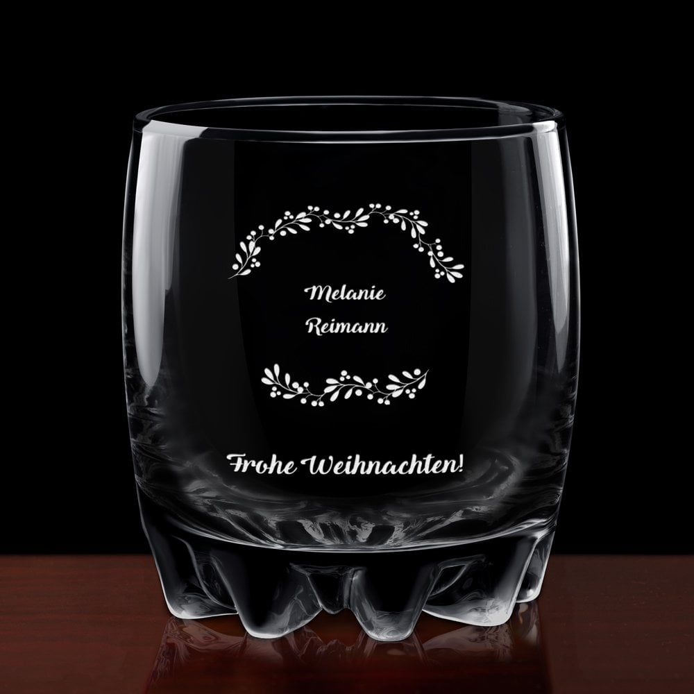 Sylvana 6er Whisky Gläser Set mit Gravur für sie zur Weihnachtsfeier