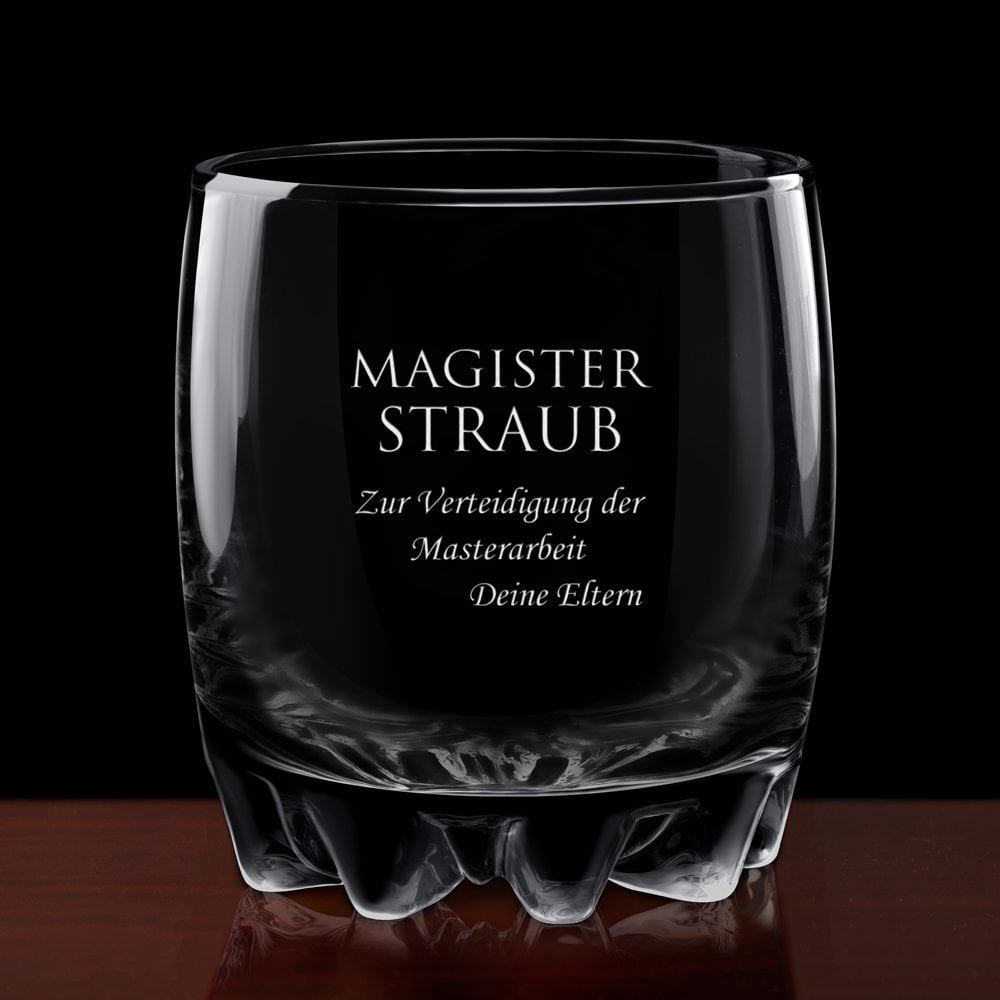 Sylvana 6er Whisky Gläser Set mit Gravur für einen Magister