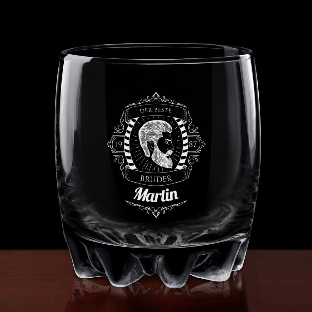 Sylvana Whisky Glas mit Gravur für Ihren Bruder zum Geburtstag