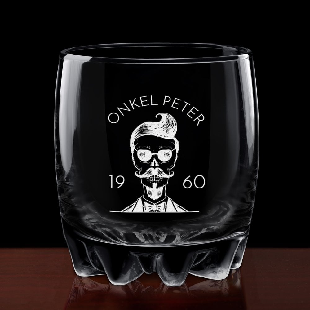 Sylvana Whisky Glas mit Gravur für Ihren Onkel zum Geburtstag