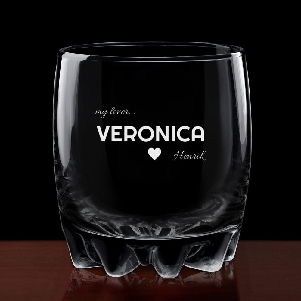 Sylvana Whisky Glas mit Gravur für ihn zum Valentinstag