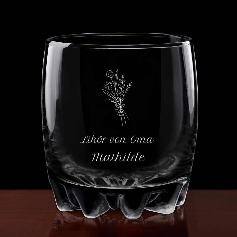 Sylvana Whisky Glas mit Gravur für Ihre Oma