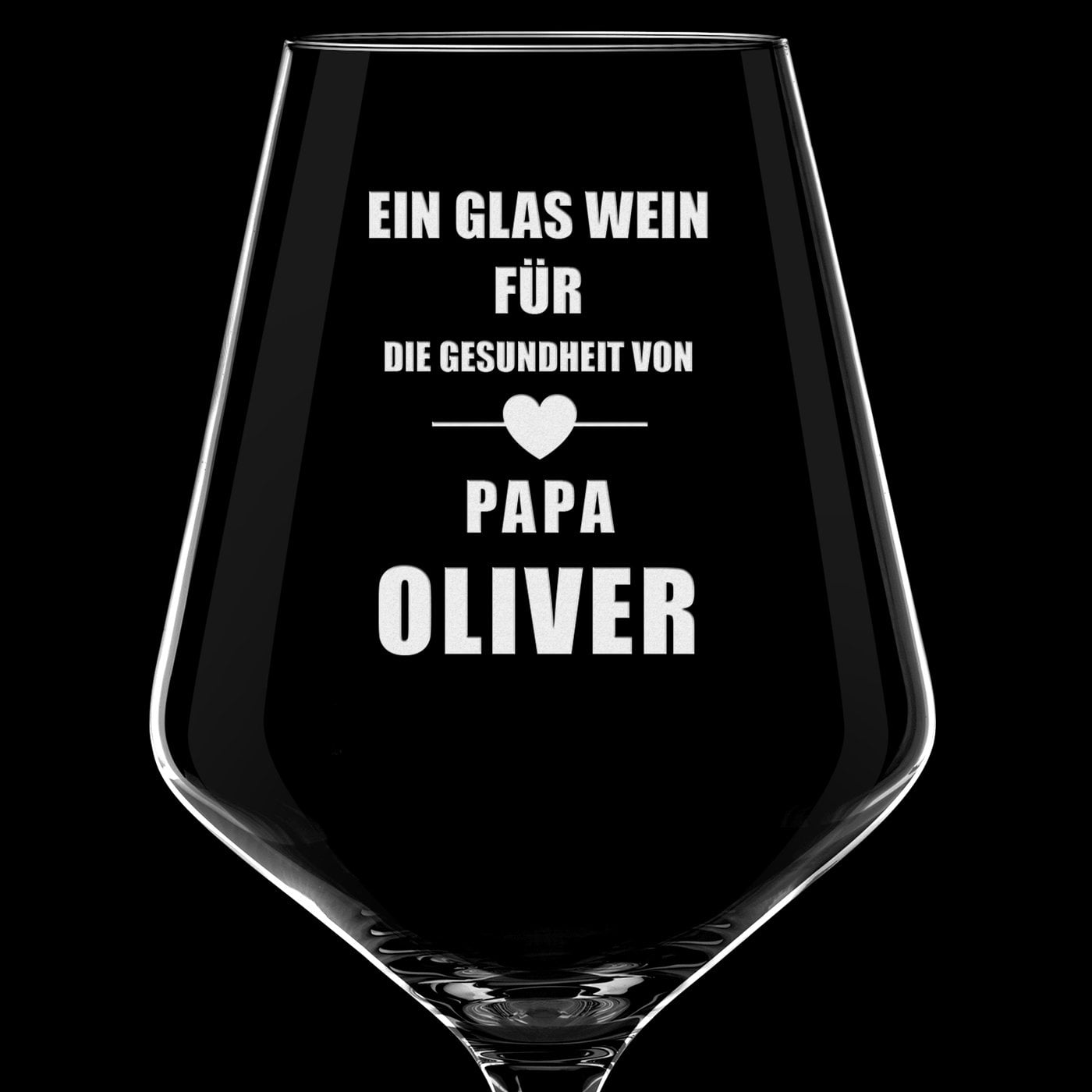 6er Avant-garde Weingläser Set mit Gravur für Ihren Vater