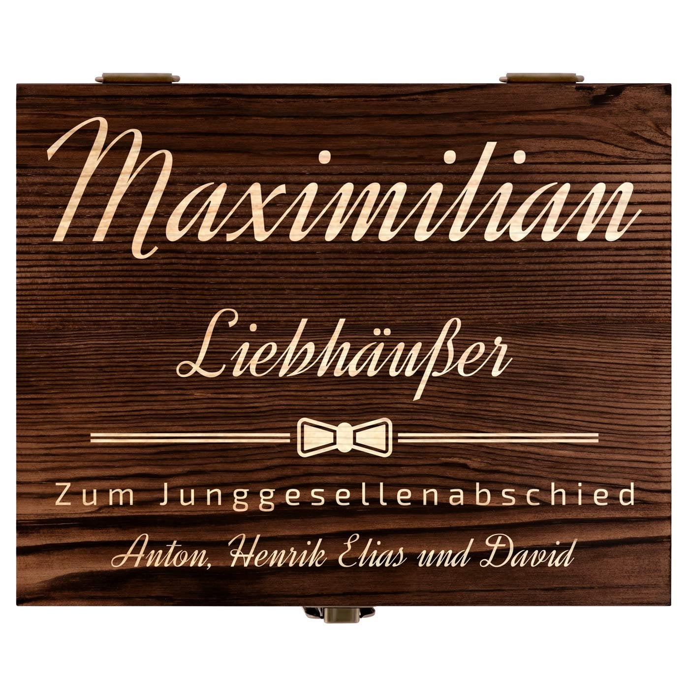 Whisky Steine Set in Holzbox mit 2 Gläsern und Gravur für ihn zum Junggesellenabschied