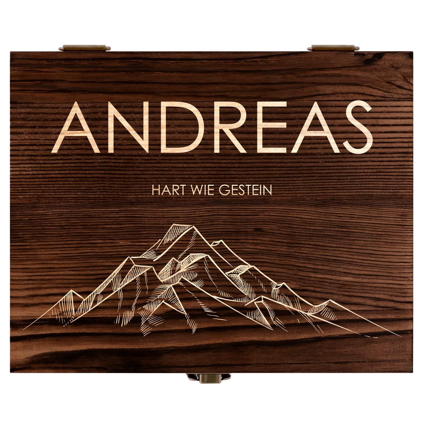 Whisky Steine Set in Holzbox mit 2 Gläsern und Gravur für einen Bergliebhaber, Reisenden zum Geburtstag
