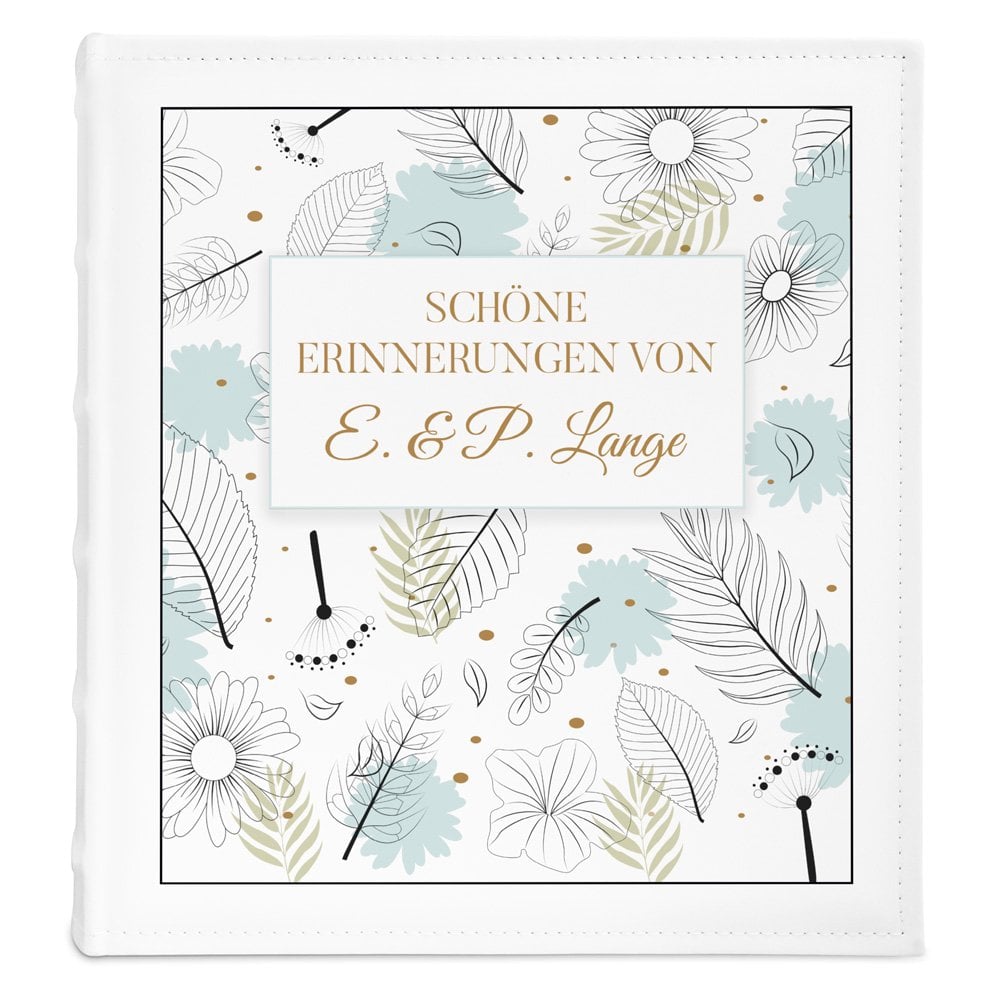 Fotoalbum mit Aufdruck zum Einkleben für ein Paar zur Hochzeit, Einzugsfeier, zum Hochzeitstag