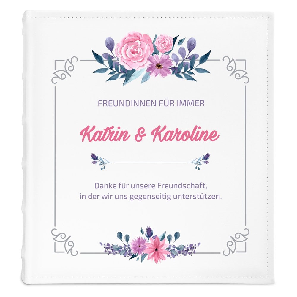 Fotoalbum mit Aufdruck zum Einkleben für Ihre Freundin