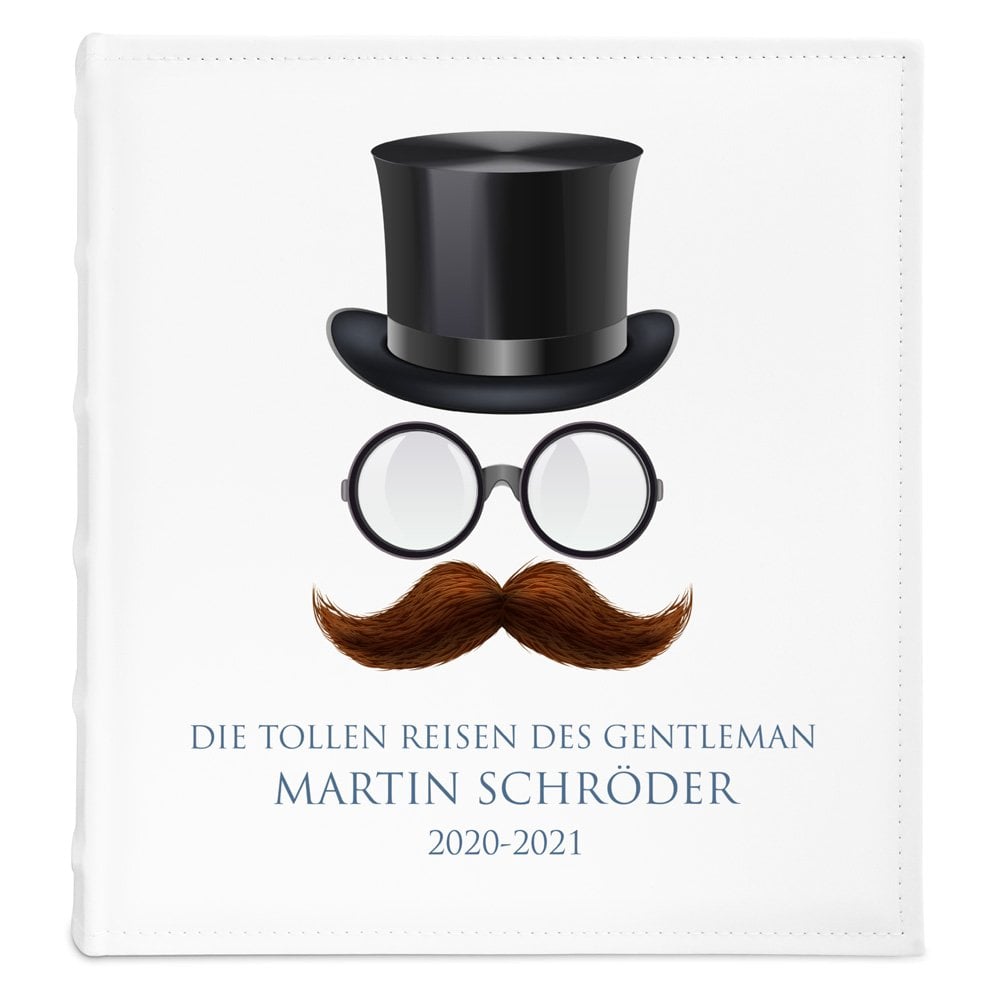 Fotoalbum mit Aufdruck zum Einkleben für einen Gentleman